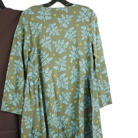 Gudrun Sjoden Judit Jersey Midi Dress in organic cotton/modal in Forest Green - Picture 2 of 9